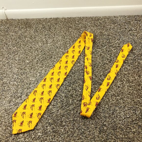 Vintage Polo Ralph Lauren Neck Tie Silk All Over Ski Print 55L 4W USA Made - Picture 2 of 5